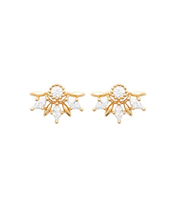 Boucles d'oreilles Melloney en plaqué or pas chere