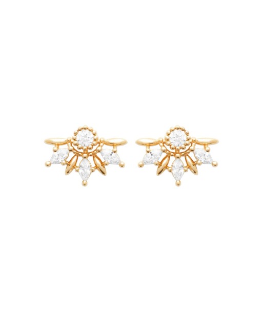 Boucles d'oreilles Melloney en plaqué or pas chere