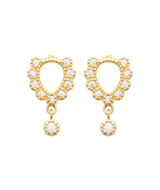 Boucles d'oreilles Elyna en plaqué or Le MVP de beaucoup