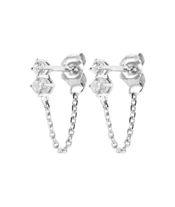 Boucles d'oreilles pendantes Iolande en argent s'inspire de l'anatomie humaine