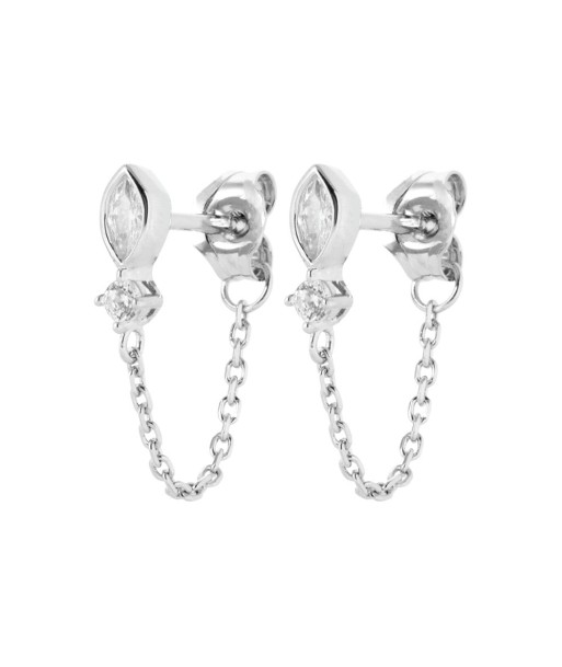 Boucles d'oreilles pendantes Margarette en argent À commander