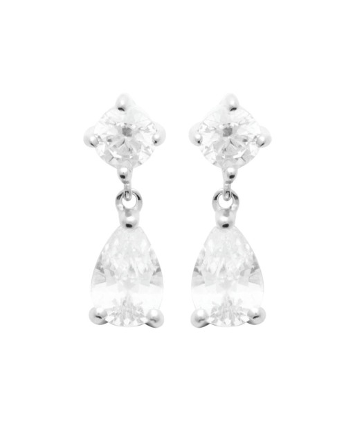 Boucles d'oreilles pendantes Marylene en argent ou a consommer sur place