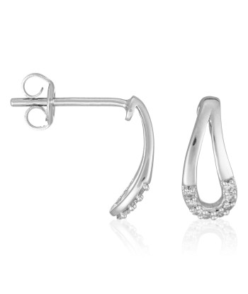 Boucles d'Oreilles Maguelonne en or blanc livraison gratuite