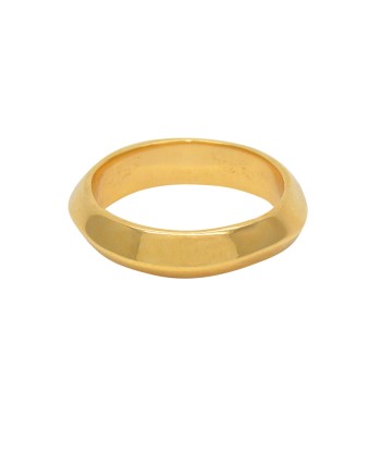 Bague anneau doré à l'or fin 18k en ligne des produits 