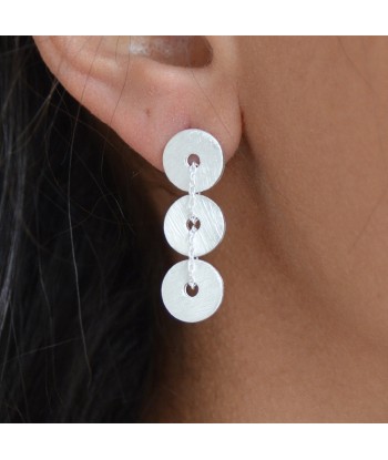 Boucles d'oreilles argent 925 brossé 2023