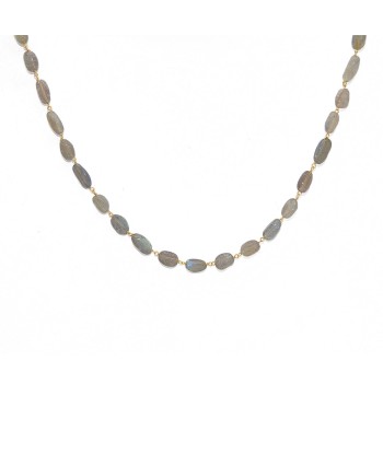 Collier doré et labradorite le concept de la Pate a emporter 