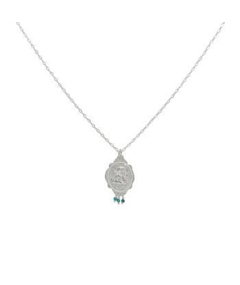 Collier argent 925 ange et turquoise Economisez 