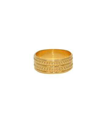 Bague anneau doré à l'or fin 18k pas cheres