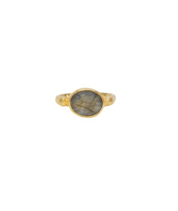 Bague dorée pierre destockage