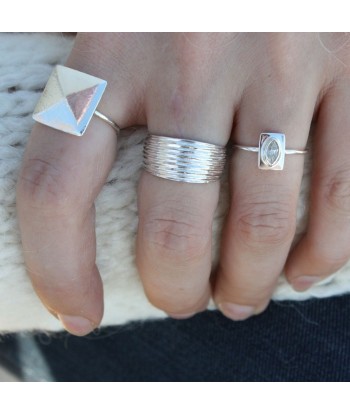 Bague huit rangs en argent 925 vous aussi creer 