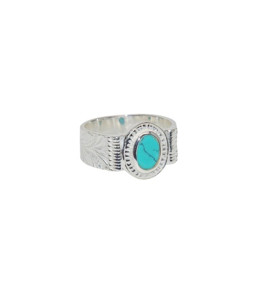 Bague motif fleurs turquoise en argent 925 en ligne des produits 