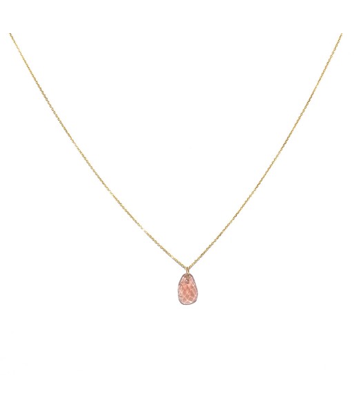 Collier or 18k et tourmaline rose 50% de réduction en Octobre 2024