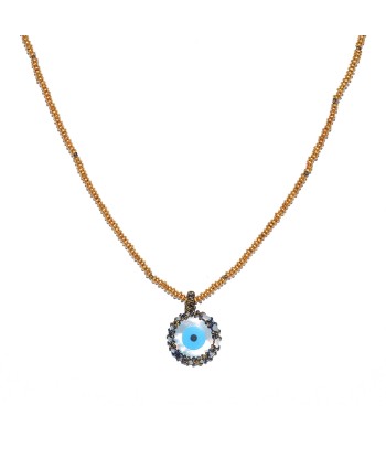 Collier cordon et oeil en nacre chez Cornerstreet bien 