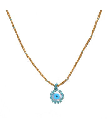 Collier cordon et oeil en nacre chez Cornerstreet bien 