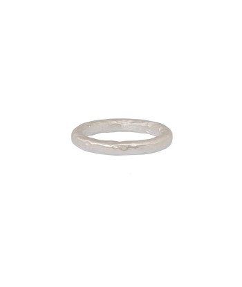 Bague anneau simple brossé martelée en argent 925 2 - 3 jours ouvrés.