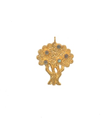 Collier arbre de vie doré et pierre commande en ligne