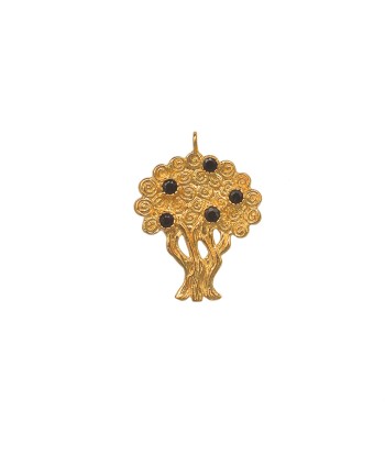 Collier arbre de vie doré et pierre commande en ligne