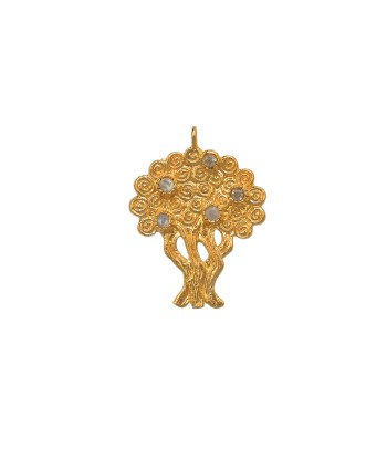 Collier arbre de vie doré et pierre commande en ligne