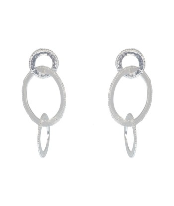 Boucles argent 925 anneaux martelés de votre