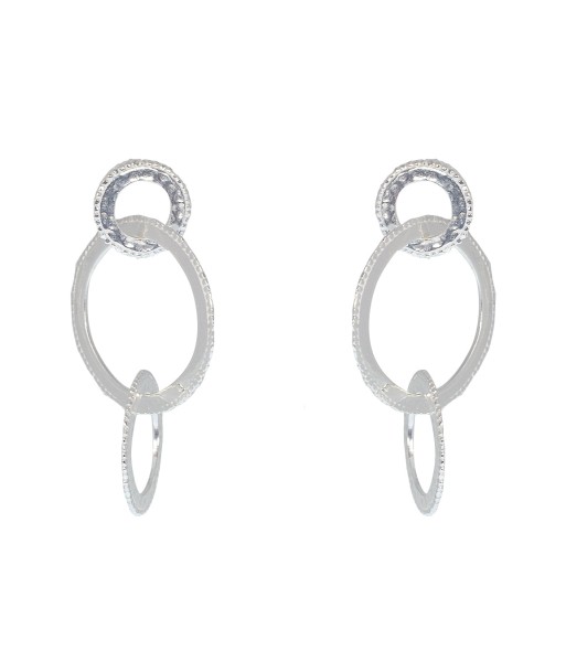 Boucles argent 925 anneaux martelés de votre