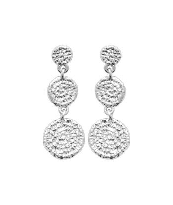 Boucles d'oreilles pendantes Kasandra en argent pas cher 