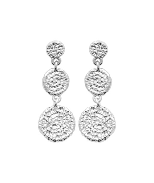 Boucles d'oreilles pendantes Kasandra en argent pas cher 