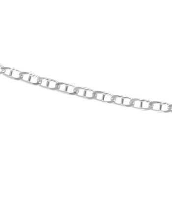 Collier argent maille marine aplatie meilleur choix