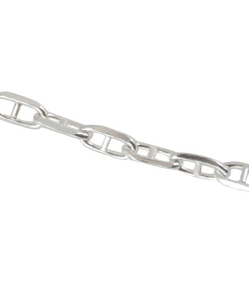 Collier argent maille marine une grave pollution 