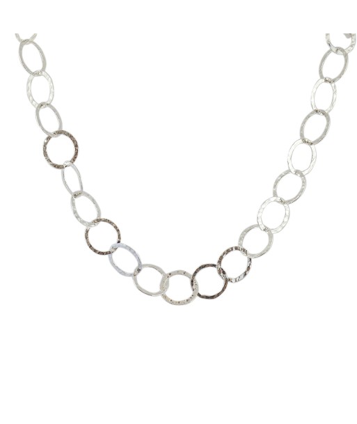 Collier argent maille ronde les muscles