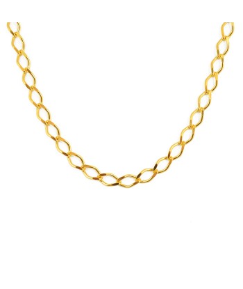 Collier doré maille rombo XXL pas cher chine