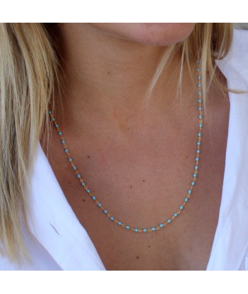 Collier doré Santa Maria et Turquoise Livraison rapide