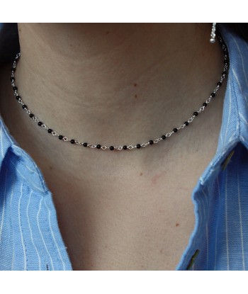 Collier Santa Maria en Argent 925 et Onyx Noire Venez acheter