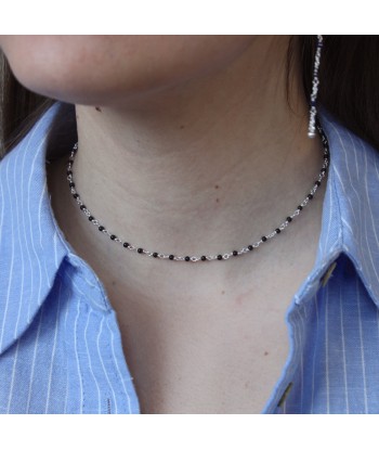 Collier Santa Maria en Argent 925 et Onyx Noire Venez acheter