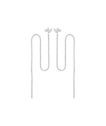 Boucles d'oreilles pendantes Fiora en argent Economisez 