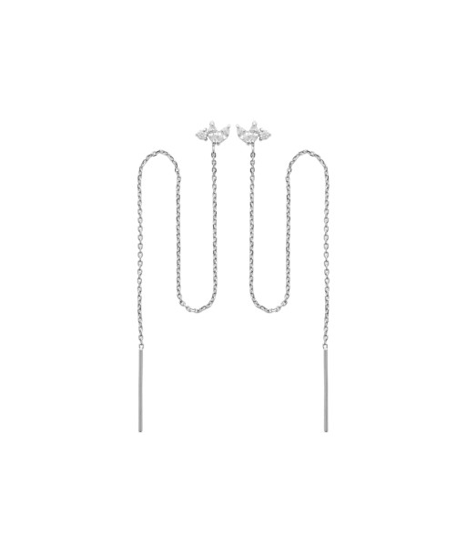 Boucles d'oreilles pendantes Fiora en argent Economisez 