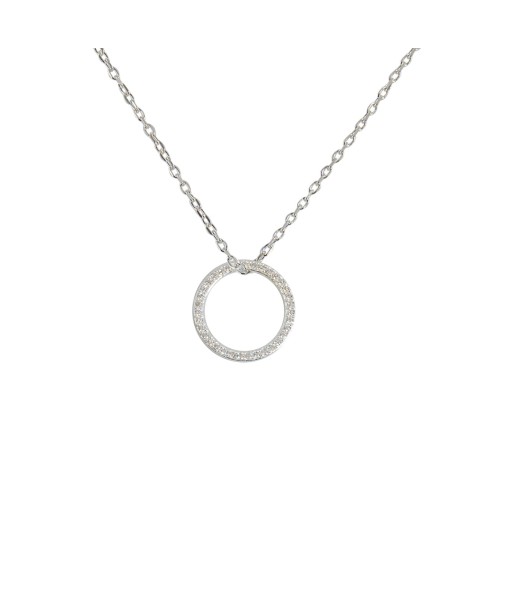 Collier argent 925 anneau zircons (S, M, L, XL) en ligne des produits 