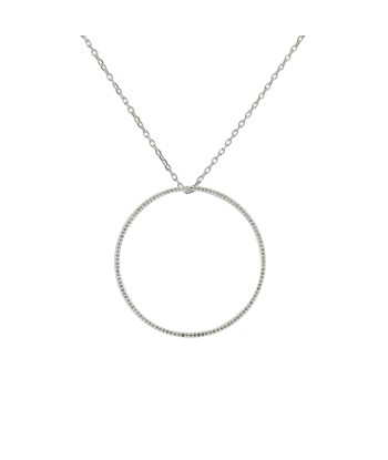 Collier argent 925 anneau zircons (S, M, L, XL) en ligne des produits 