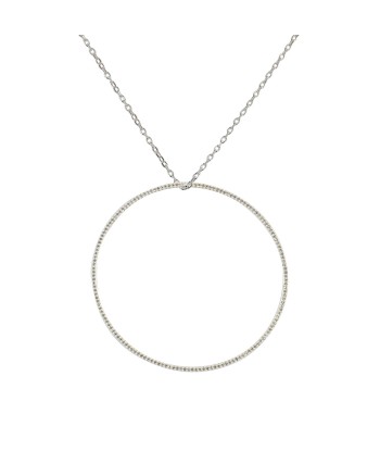 Collier argent 925 anneau zircons (S, M, L, XL) en ligne des produits 