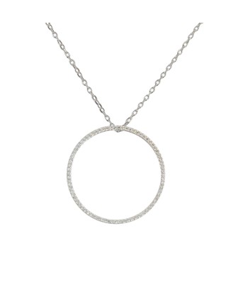 Collier argent 925 anneau zircons (S, M, L, XL) en ligne des produits 