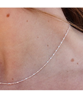 Collier argent 925 petits carrés sur le site 