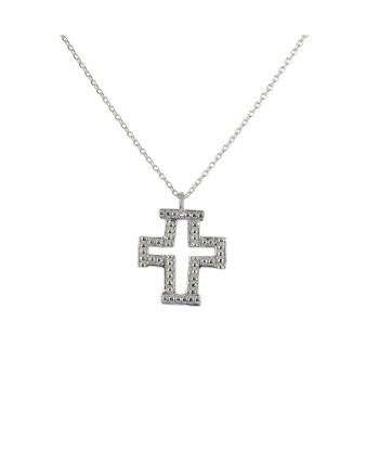 Collier argent 925 et pendentif croix baroque Le MVP de beaucoup