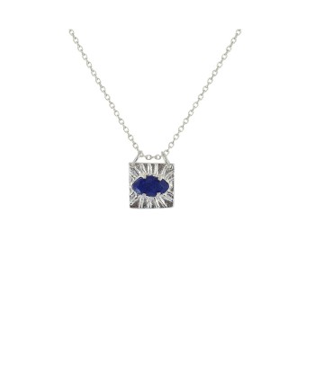 Collier argent 925 pendent carré oeil pierre Jusqu'à 80% De Réduction