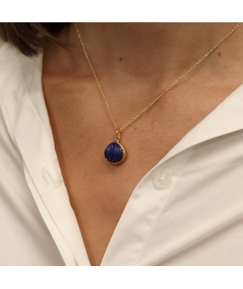 Collier doré pendentif coquillage en pierre prix