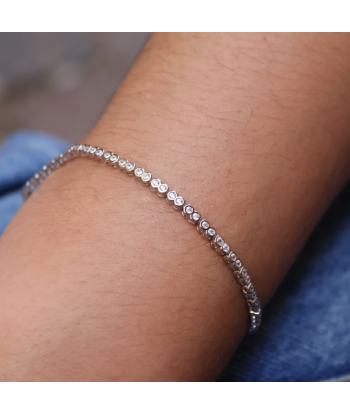 Bracelet tennis argent 925 et zircons 1,5mm français