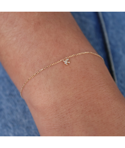 Bracelet or et colombe en diamants les ligaments