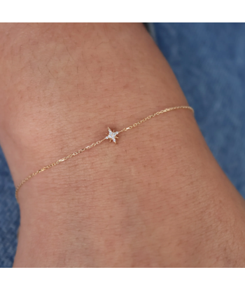 Bracelet or rose des vents diamants de la marque