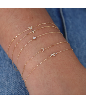 Bracelet or rose des vents diamants de la marque