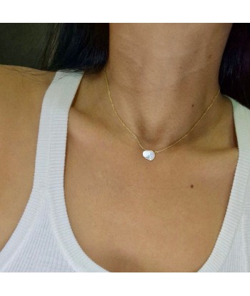 Collier slice organic diamond ras de cou Livraison rapide