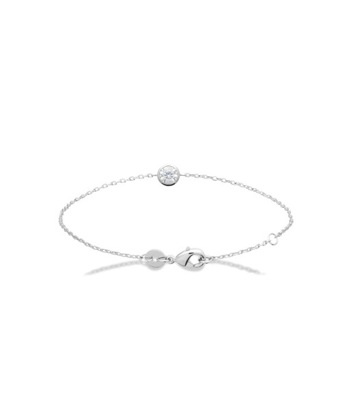 Bracelet Susette en argent rembourrage situé sous