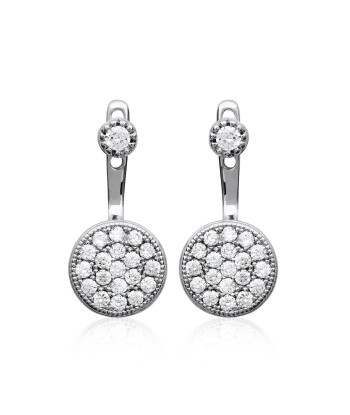 Boucles d'oreilles lobes Hinatea en argent de technologie